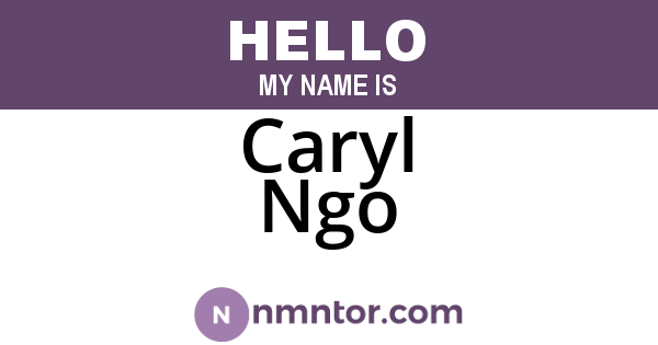Caryl Ngo