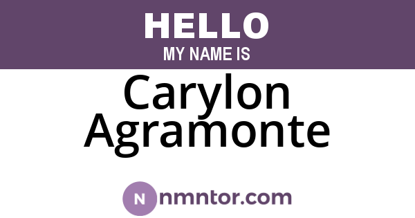 Carylon Agramonte