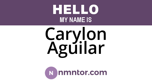 Carylon Aguilar