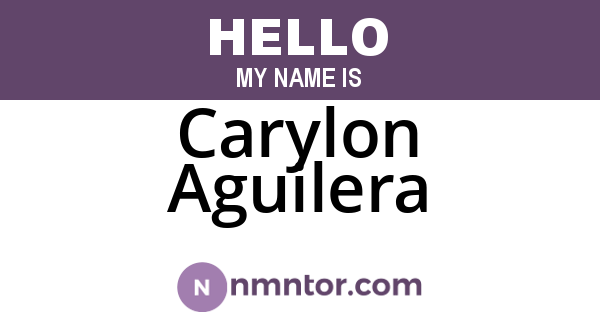 Carylon Aguilera