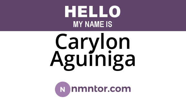 Carylon Aguiniga