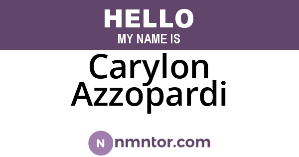 Carylon Azzopardi