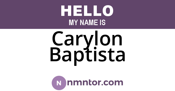 Carylon Baptista
