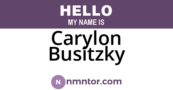 Carylon Busitzky