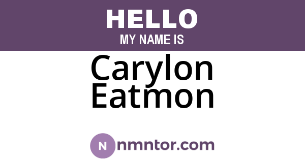 Carylon Eatmon