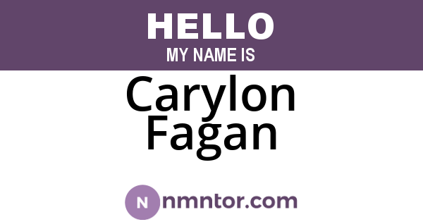 Carylon Fagan