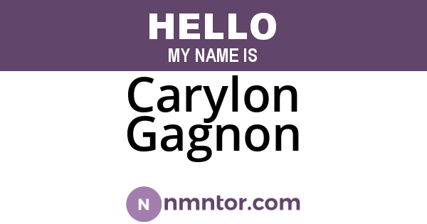 Carylon Gagnon