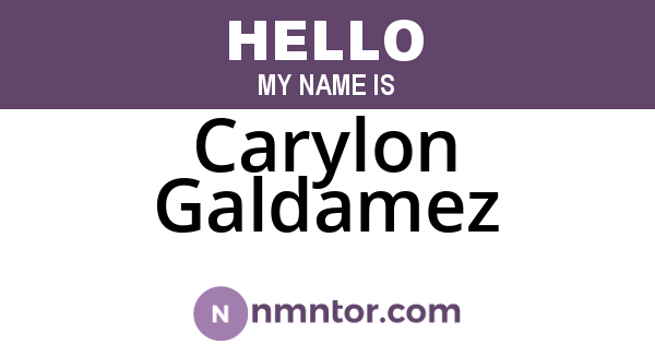 Carylon Galdamez