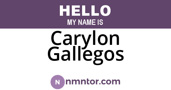 Carylon Gallegos