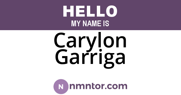Carylon Garriga