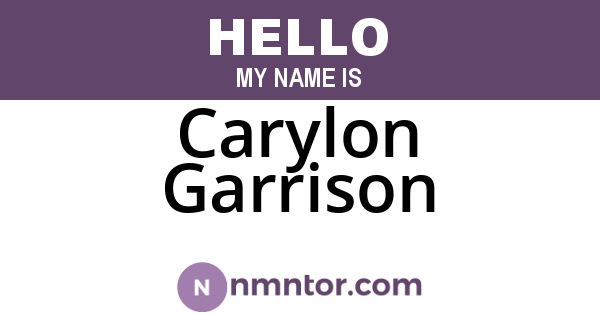 Carylon Garrison