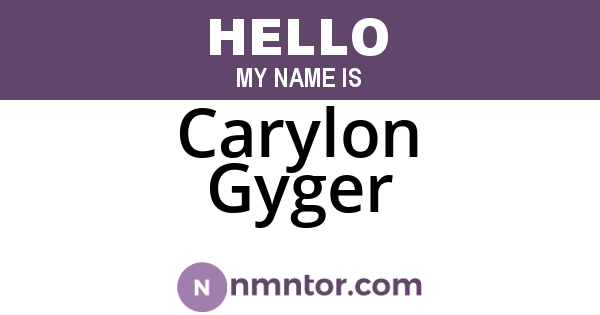 Carylon Gyger