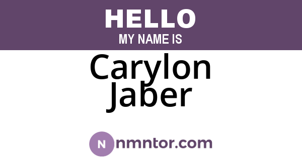 Carylon Jaber