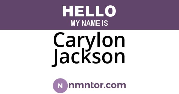 Carylon Jackson