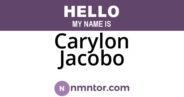 Carylon Jacobo