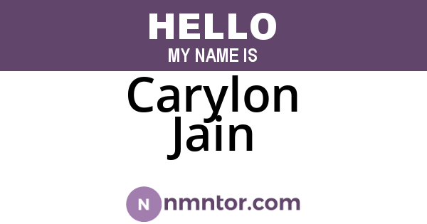 Carylon Jain