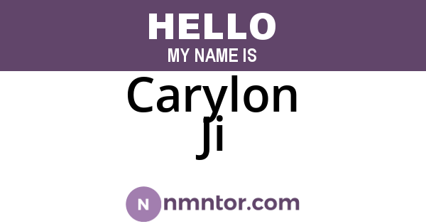 Carylon Ji