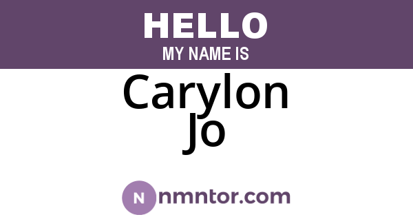 Carylon Jo