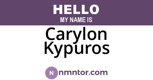 Carylon Kypuros