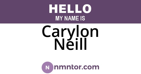 Carylon Neill