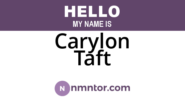 Carylon Taft