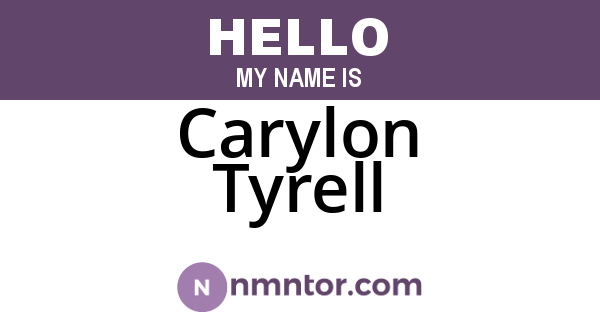 Carylon Tyrell