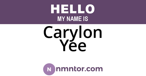 Carylon Yee