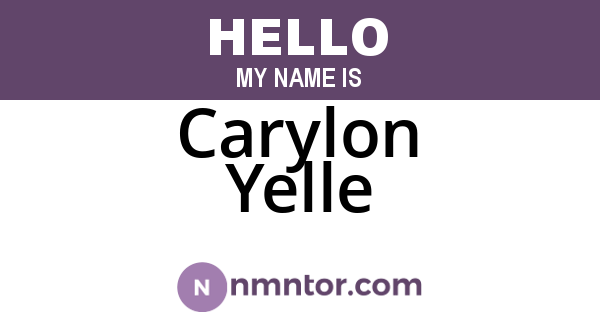 Carylon Yelle