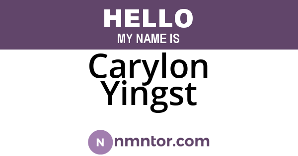 Carylon Yingst