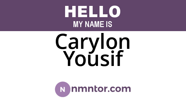 Carylon Yousif