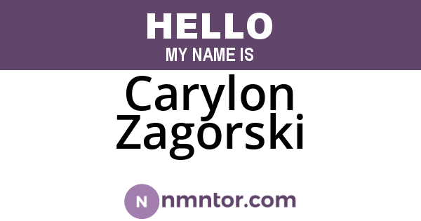 Carylon Zagorski