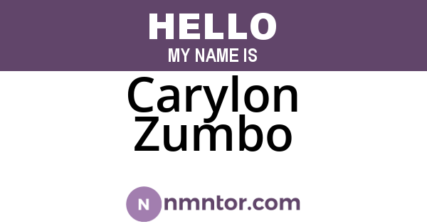 Carylon Zumbo