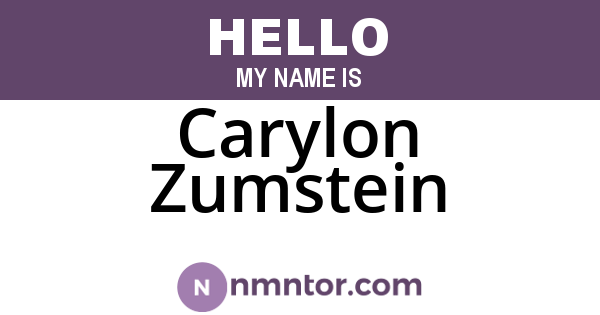 Carylon Zumstein