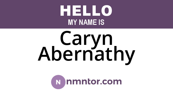 Caryn Abernathy