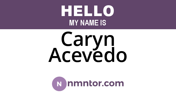 Caryn Acevedo