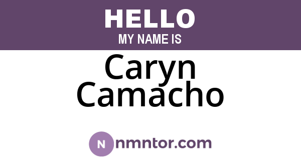 Caryn Camacho