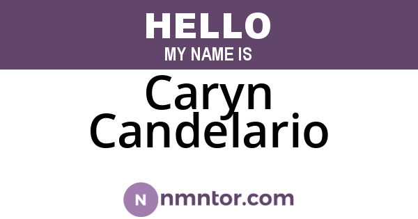 Caryn Candelario