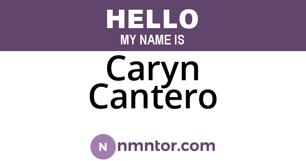 Caryn Cantero