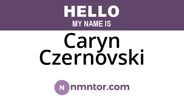 Caryn Czernovski