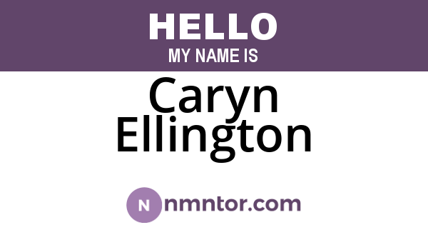 Caryn Ellington