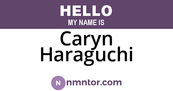 Caryn Haraguchi
