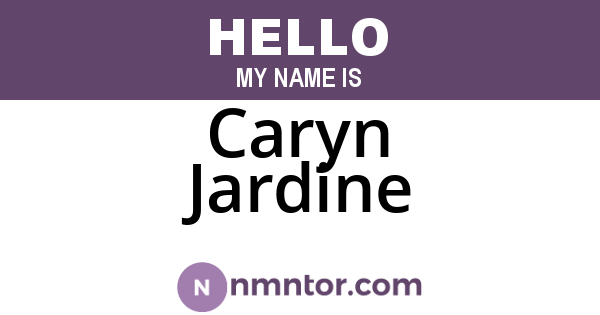 Caryn Jardine