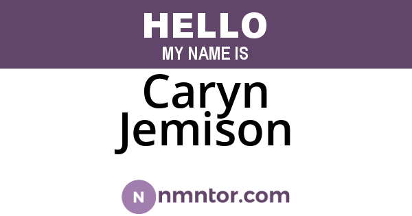 Caryn Jemison