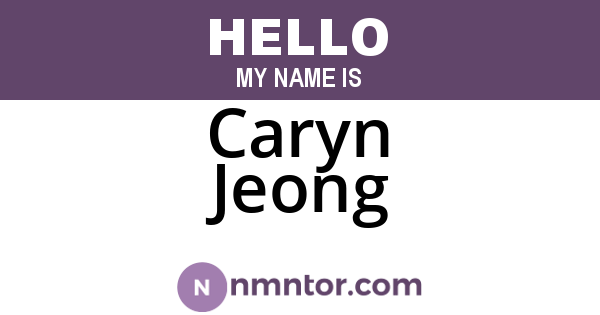 Caryn Jeong