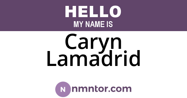 Caryn Lamadrid