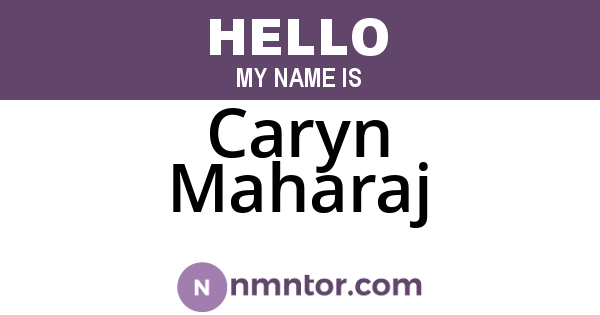 Caryn Maharaj