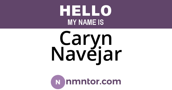 Caryn Navejar