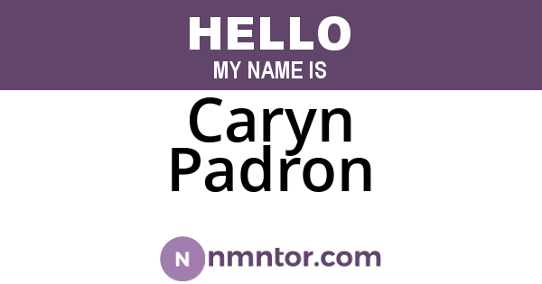 Caryn Padron