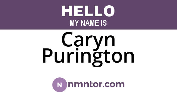 Caryn Purington