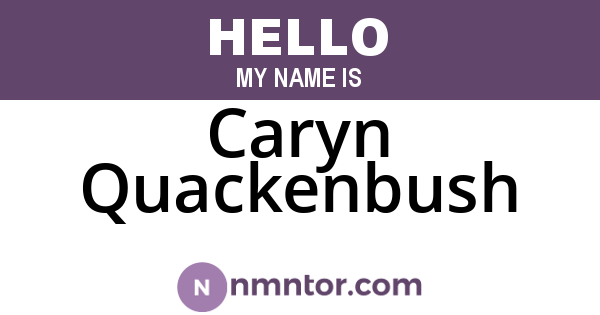 Caryn Quackenbush
